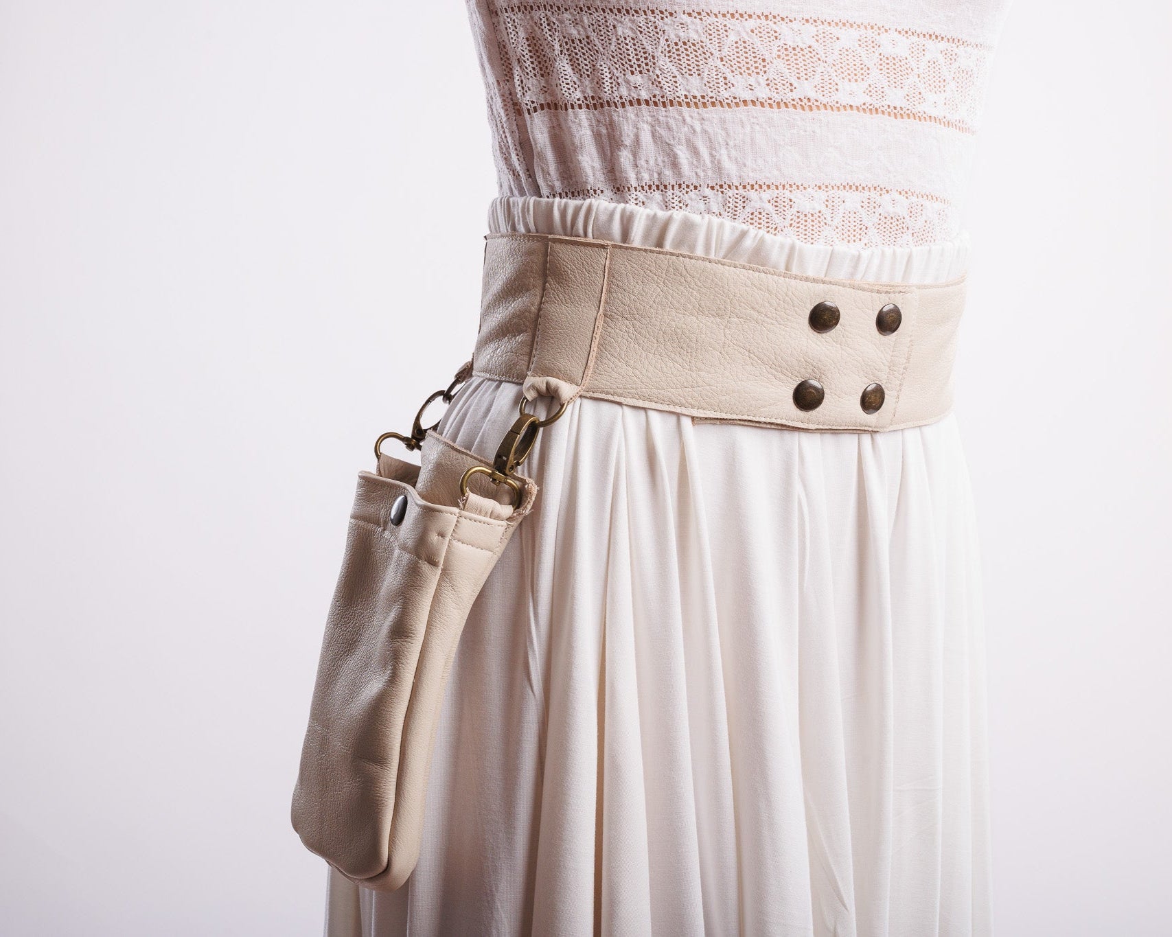 One Pocket Leather Belt