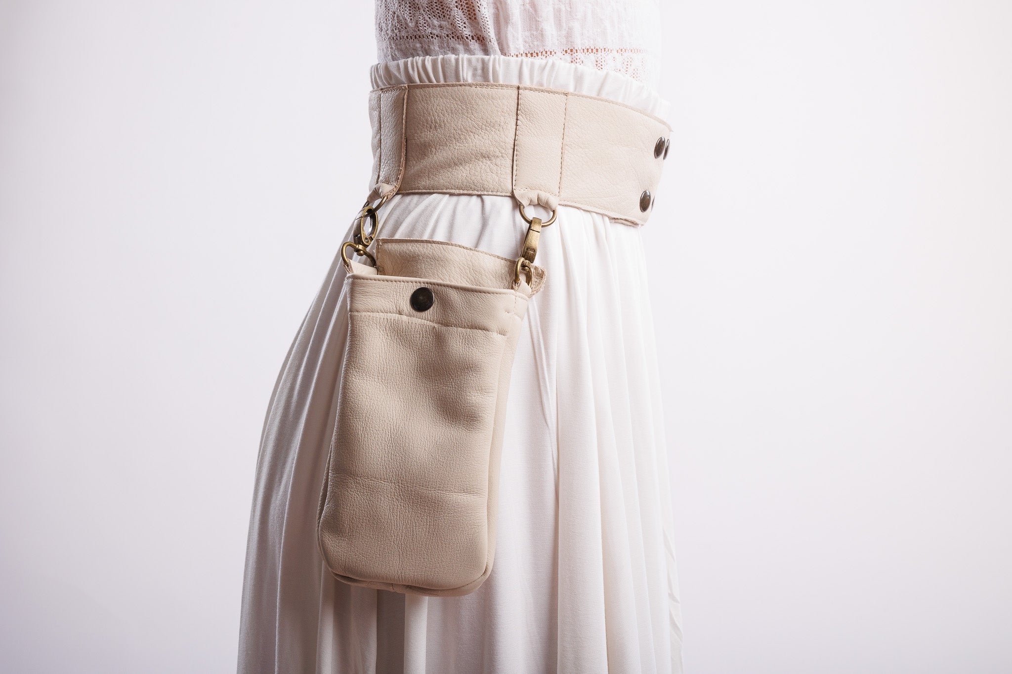 One Pocket Leather Belt