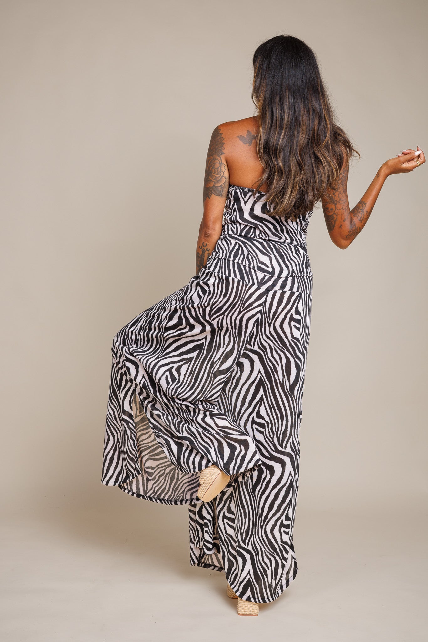 Zebra Super Wide Pants