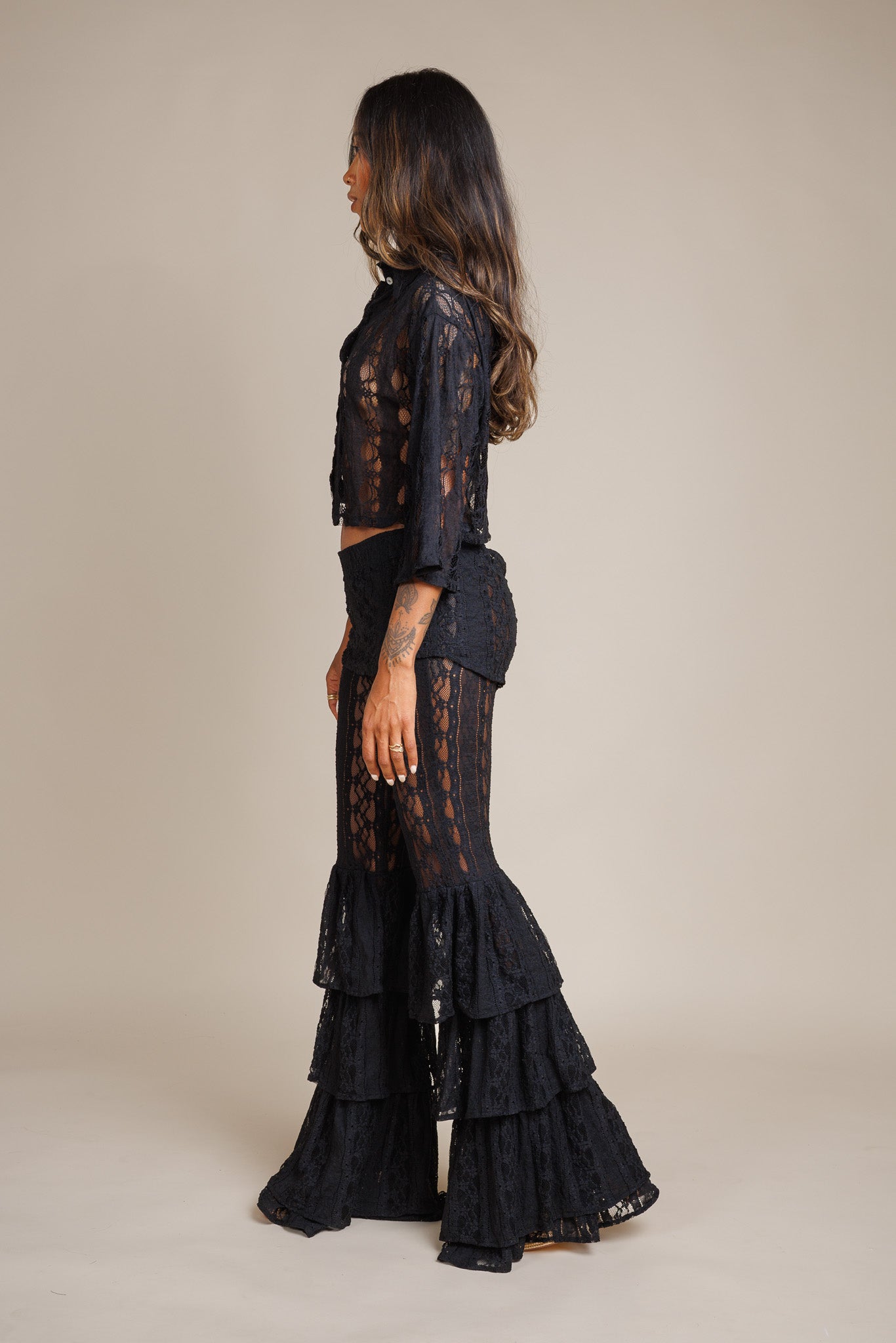Triple Flair Lace Pant