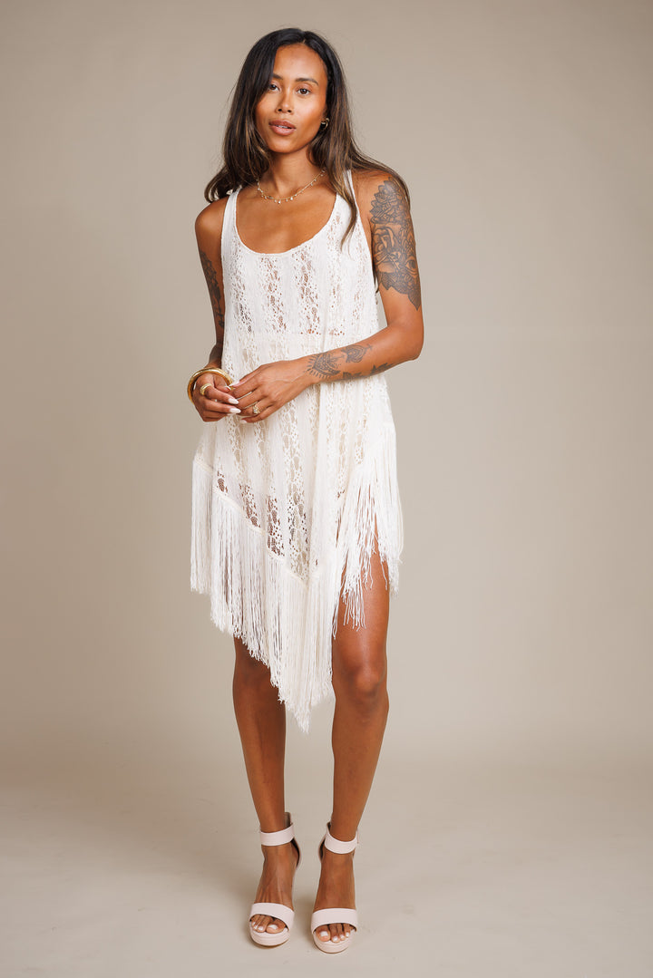 Fringe Lace Dress