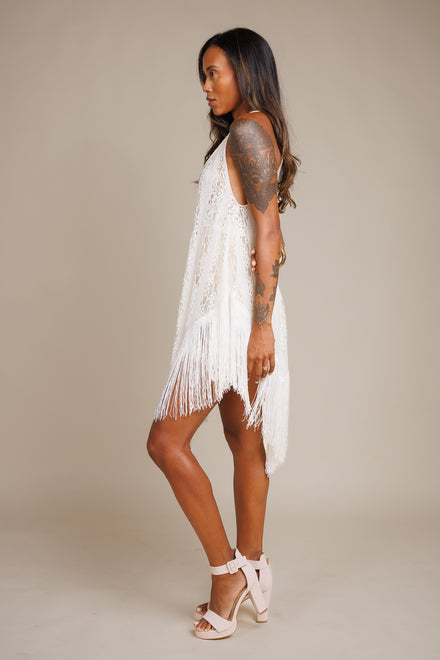Fringe Lace Dress