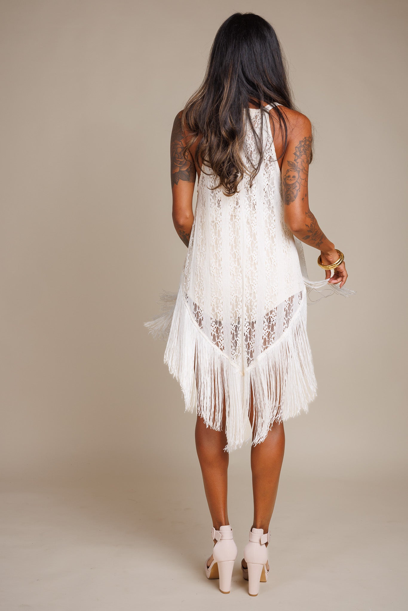 Fringe Lace Dress