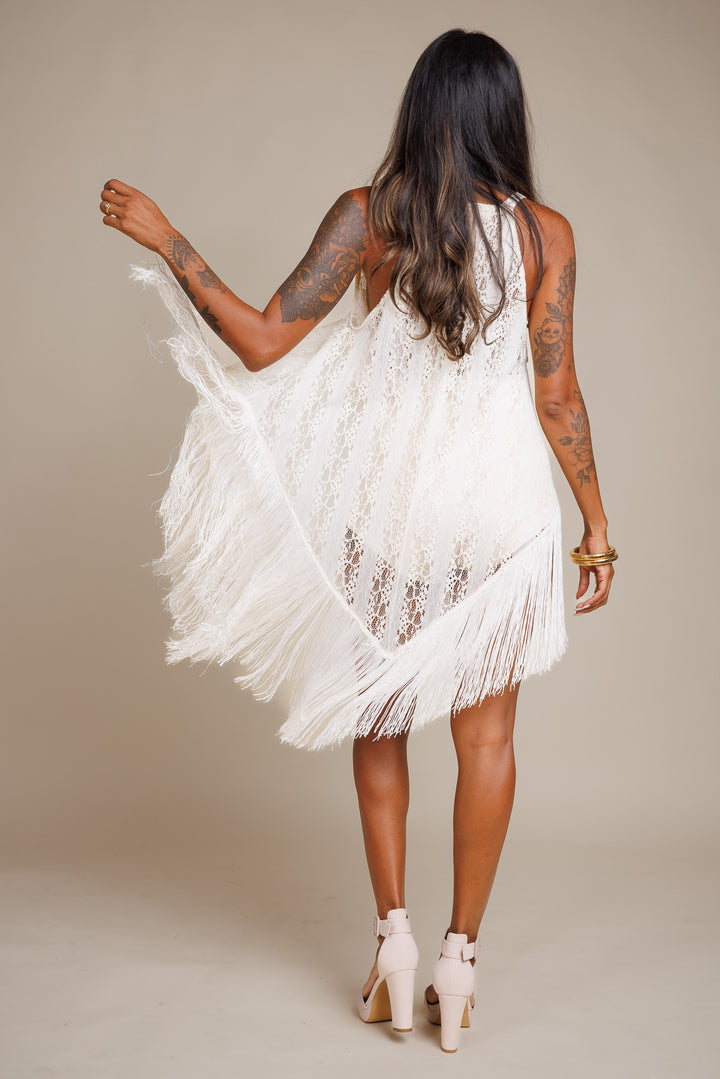 Fringe Lace Dress