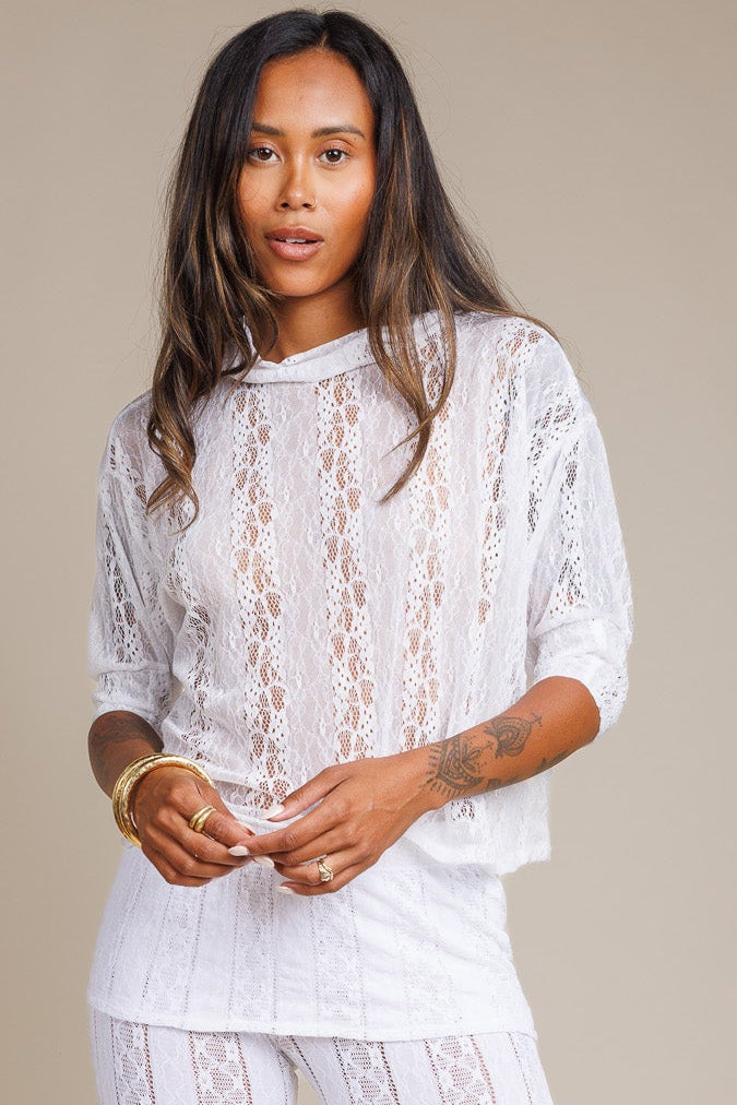 White Lace Willow Top