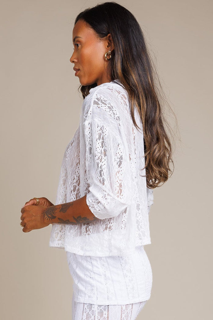 White Lace Willow Top
