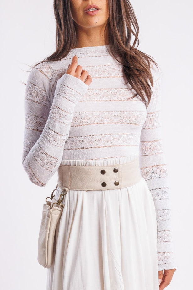 One Pocket Leather Belt