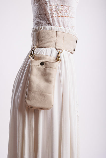 One Pocket Leather Belt