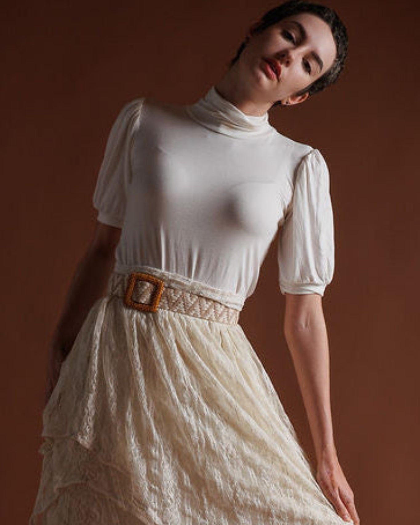 Kimi Puff Sleeve Crop Top