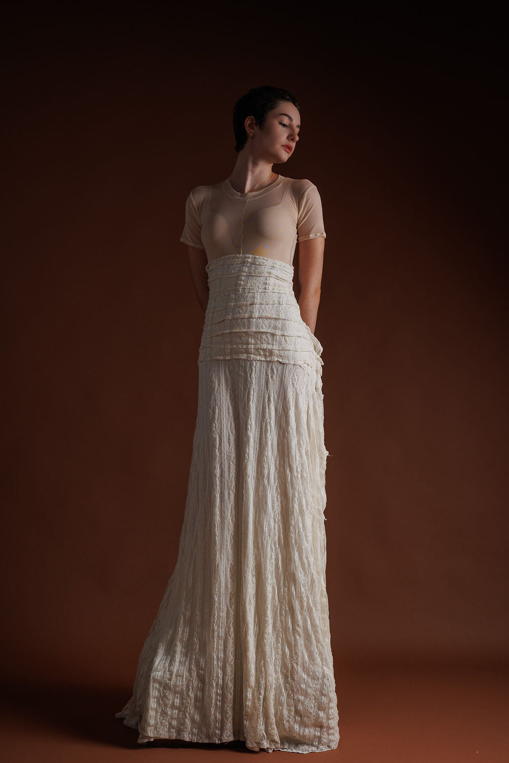 High Waist Wedding Skirt