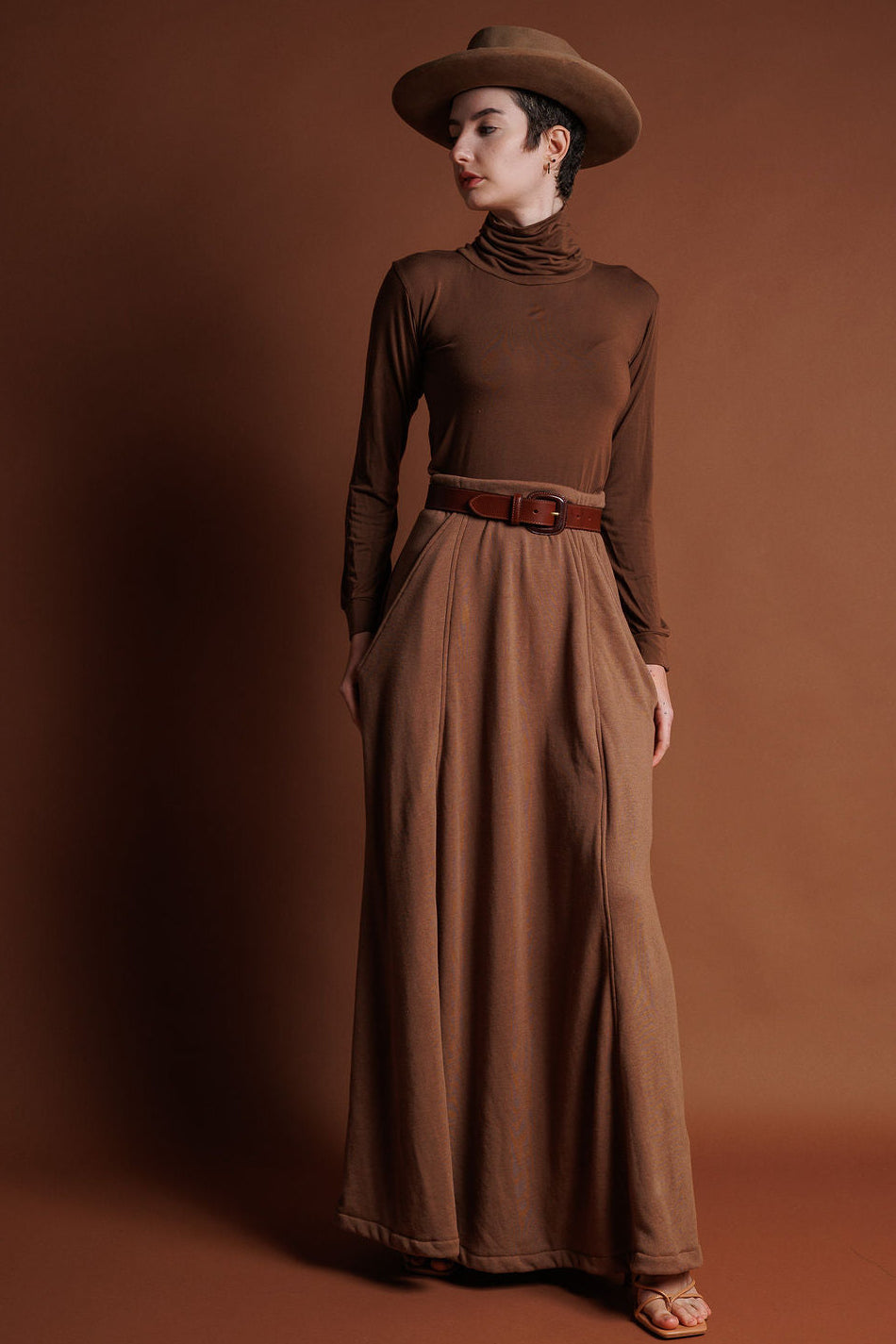 Gaia Skirt Taupe