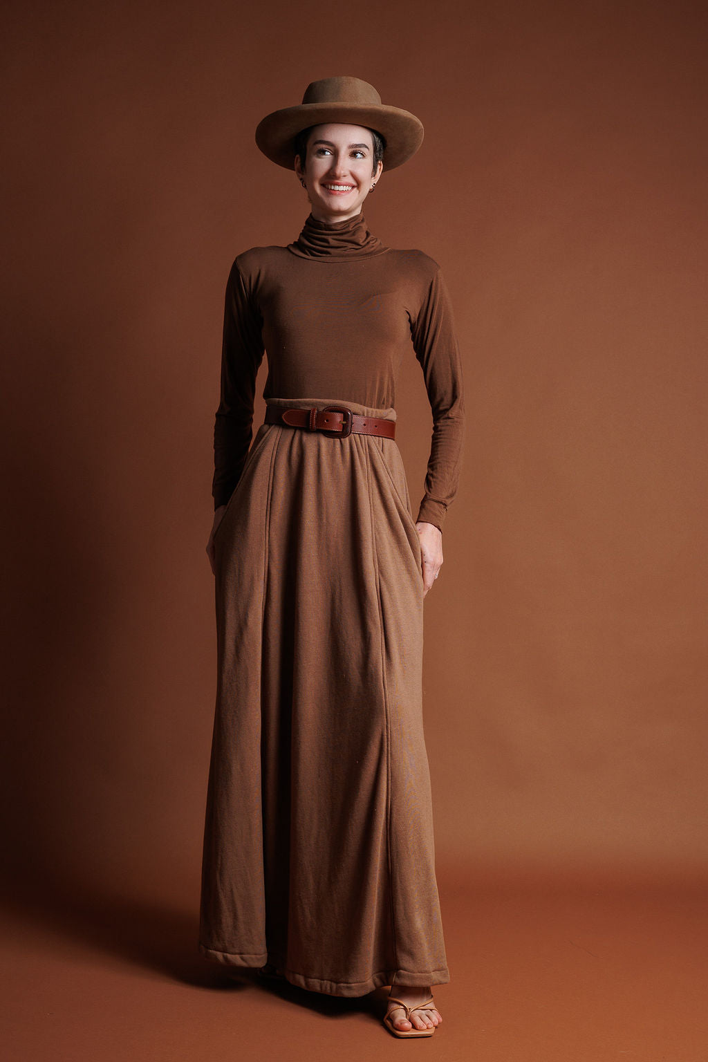 Gaia Skirt Taupe