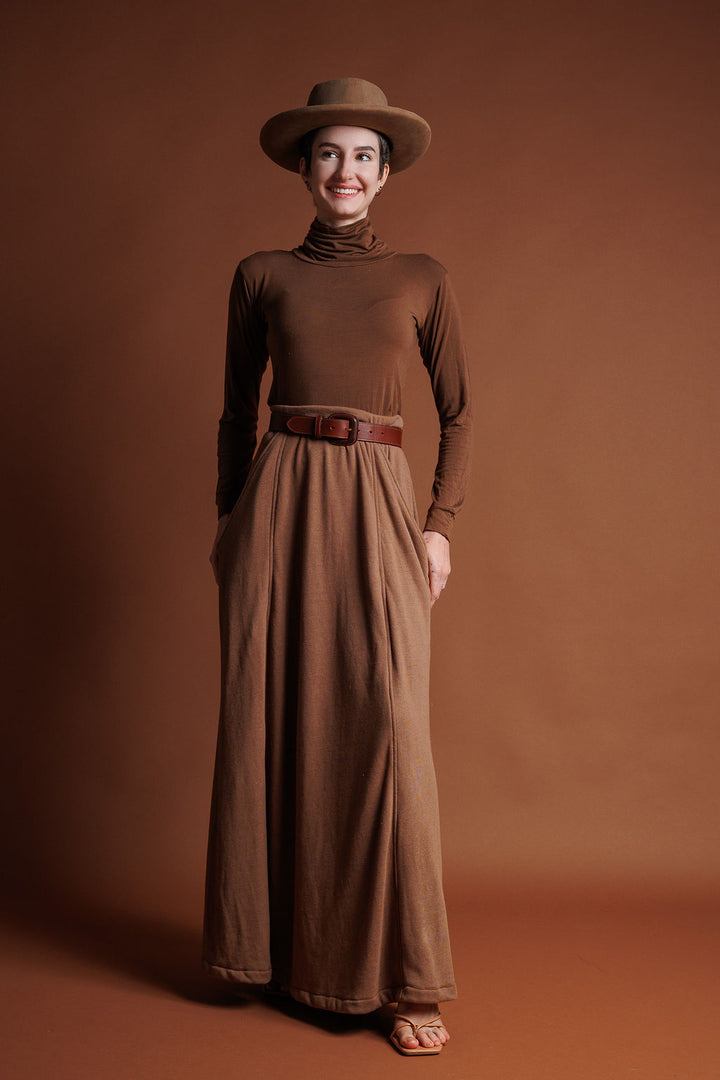 Gaia Skirt Taupe