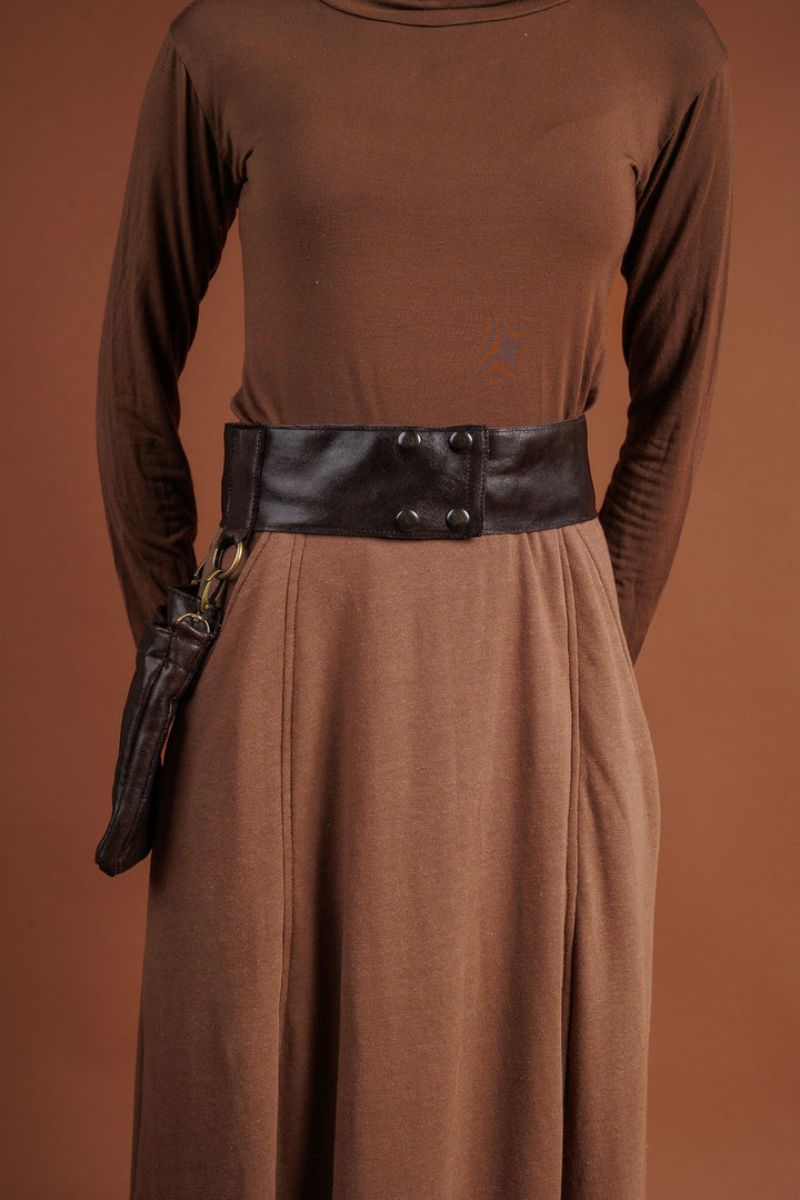 One Pocket Leather Belt