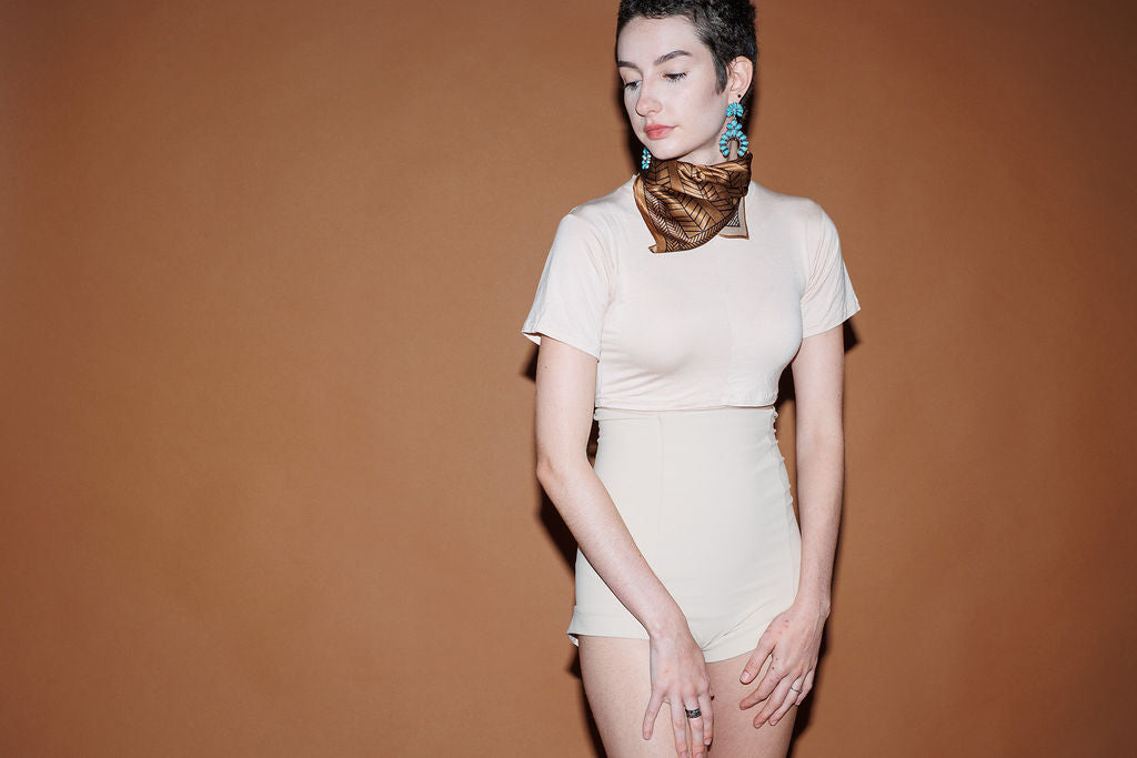 Nude Crop Top