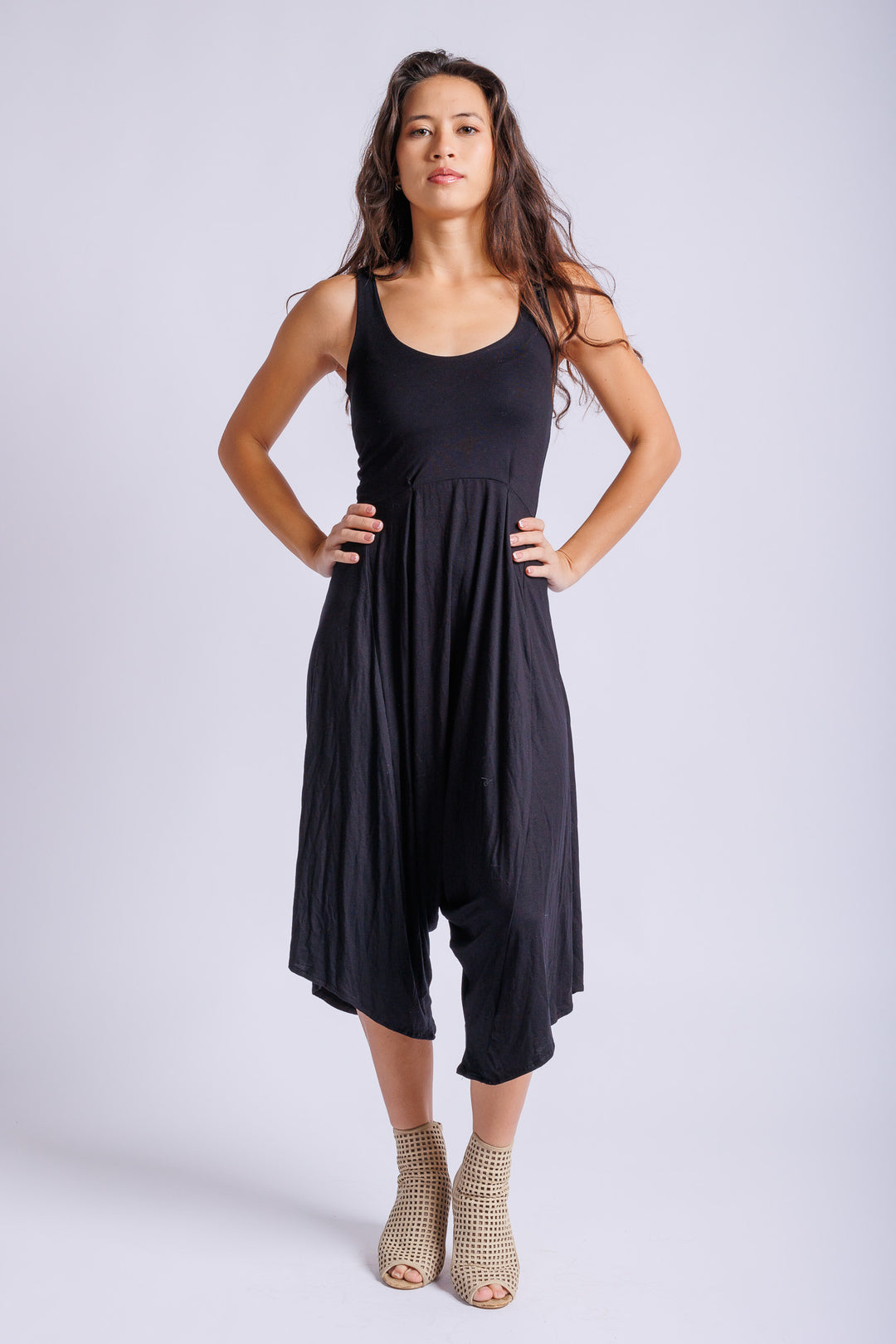 Black Tank Harem Jumpsuit
