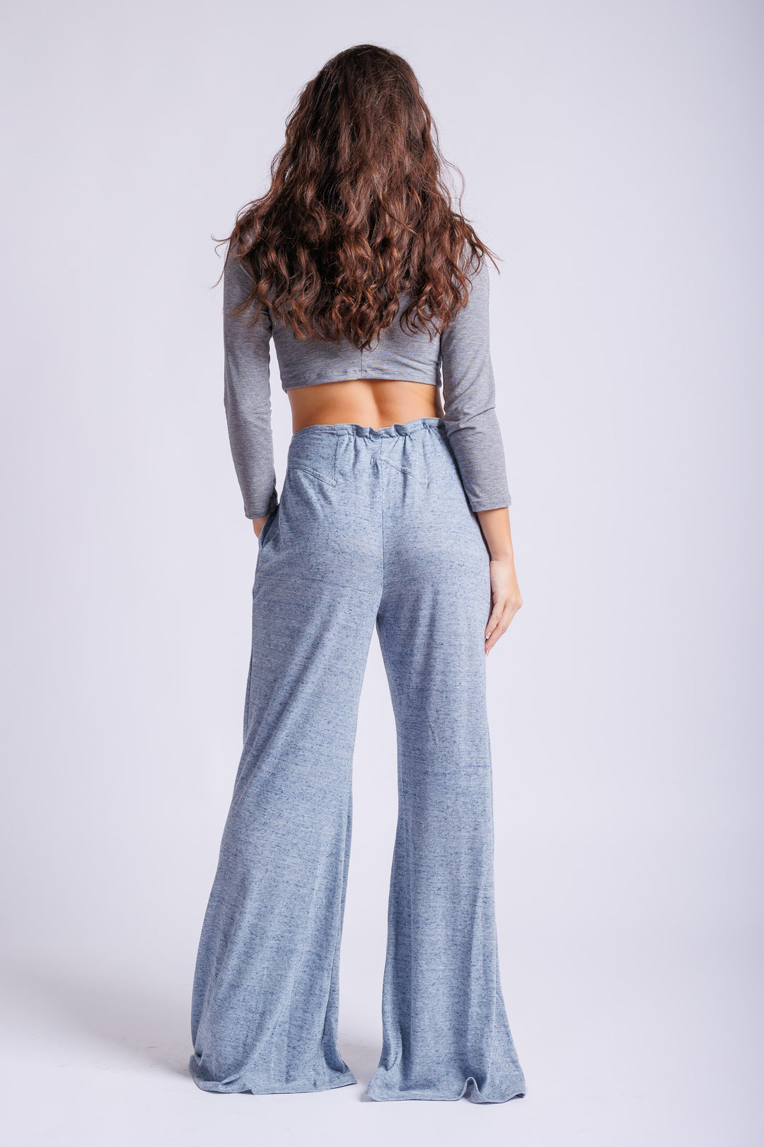 Denim Jersey Flair Pant