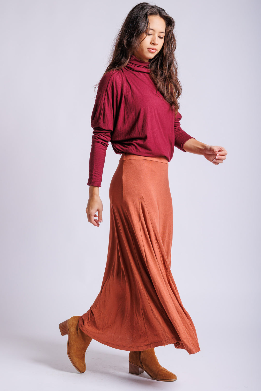 Burgundy Raya Top