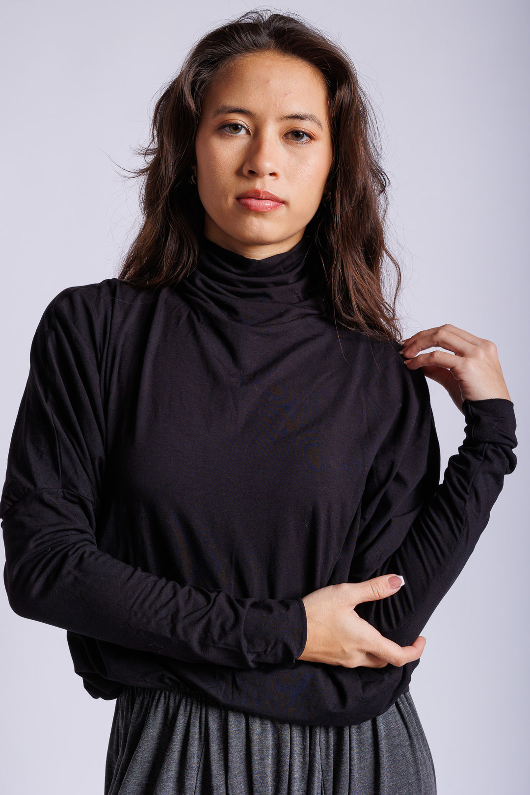 Black Batwing turtleneck