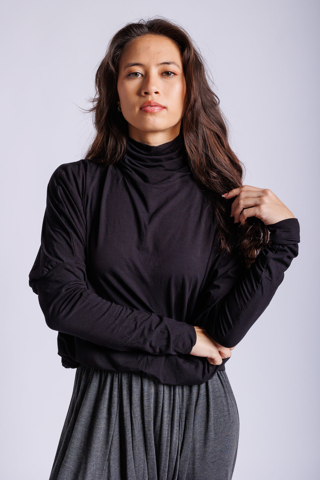 Black Batwing turtleneck