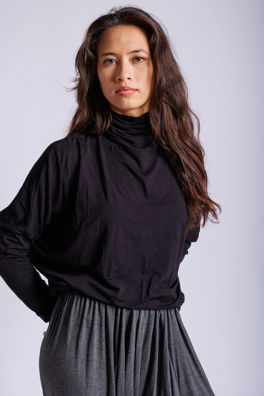 Black Batwing turtleneck