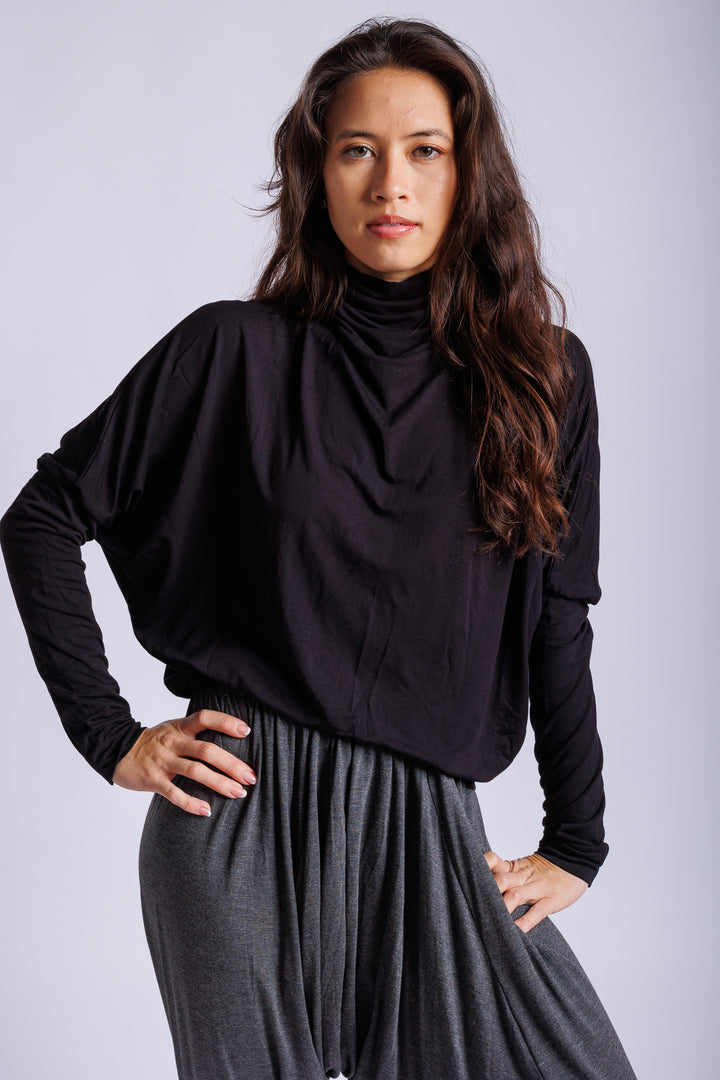Black Batwing turtleneck