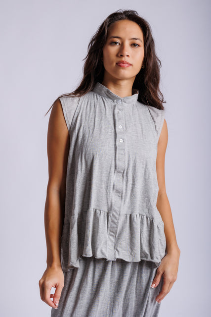 Button up Jersey Top