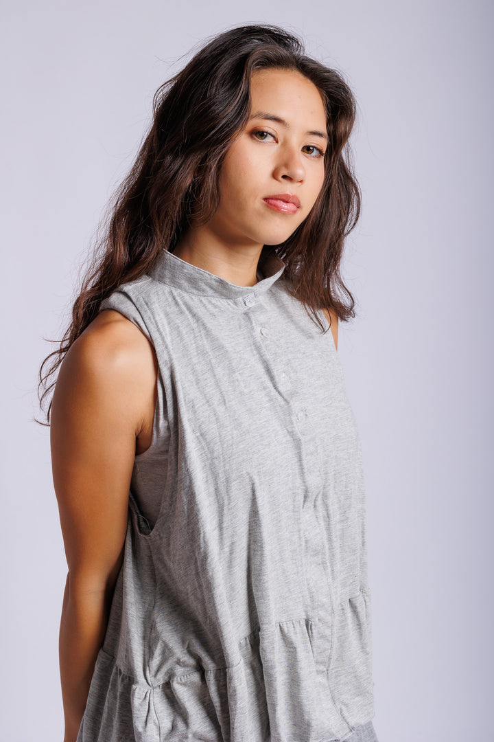 Button up Jersey Top