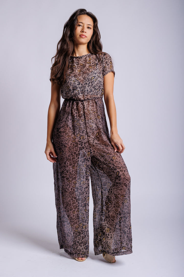 Leopard Print Jumpsuit