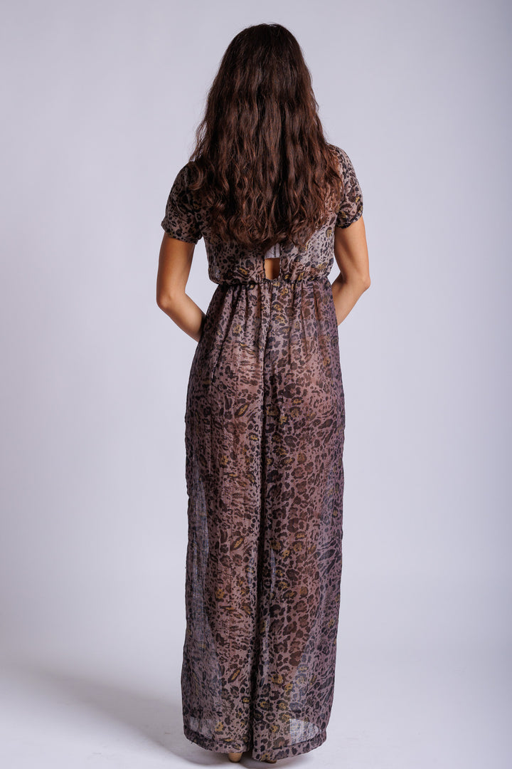 Leopard Print Jumpsuit
