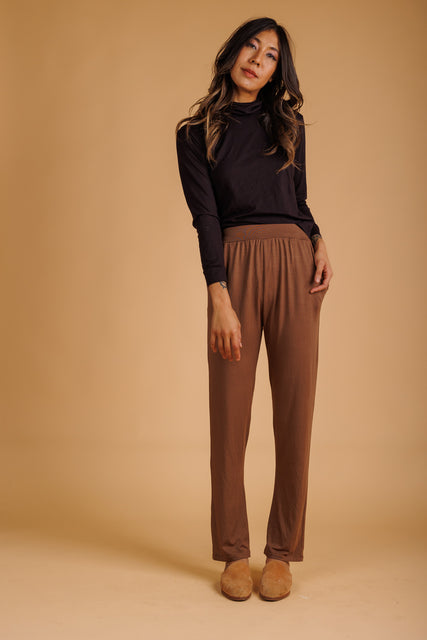 Brown Cinched Pant