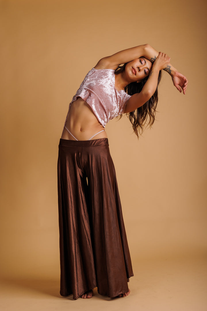 Pink Velvet Crop Top