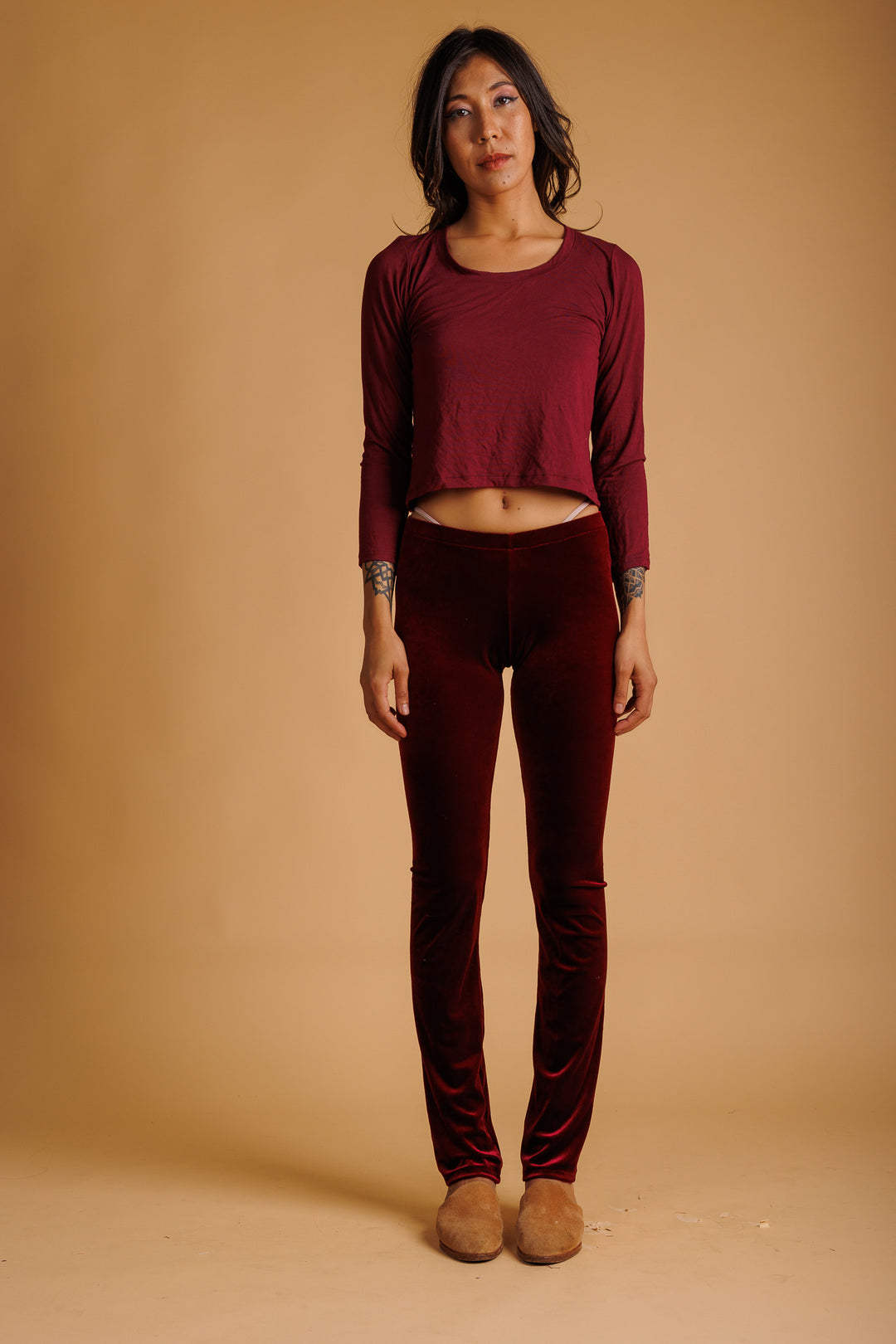 Red Velvet Leggings