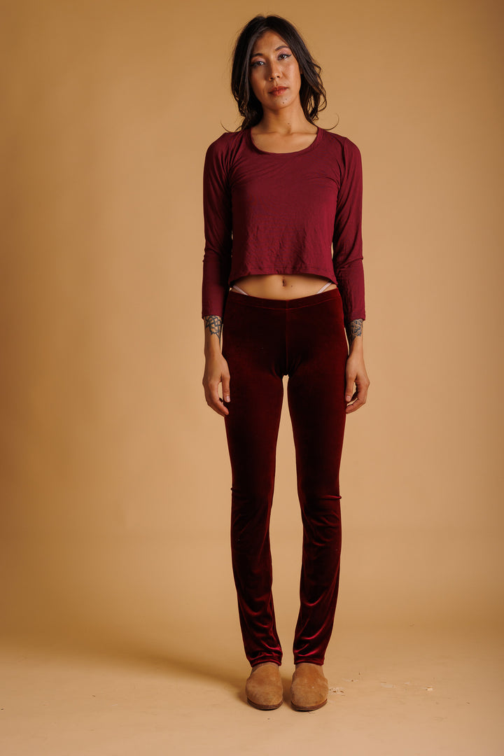 Red Velvet Leggings