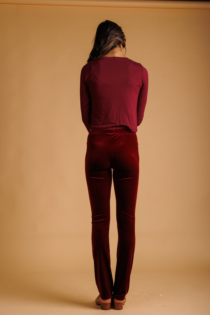 Red Velvet Leggings