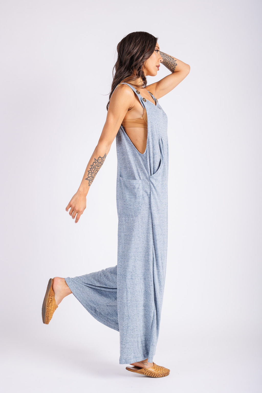 Denim Suspender Jumpsuit