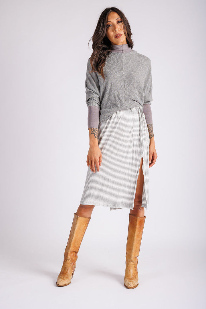 Ely Two Way Top Heather Grey