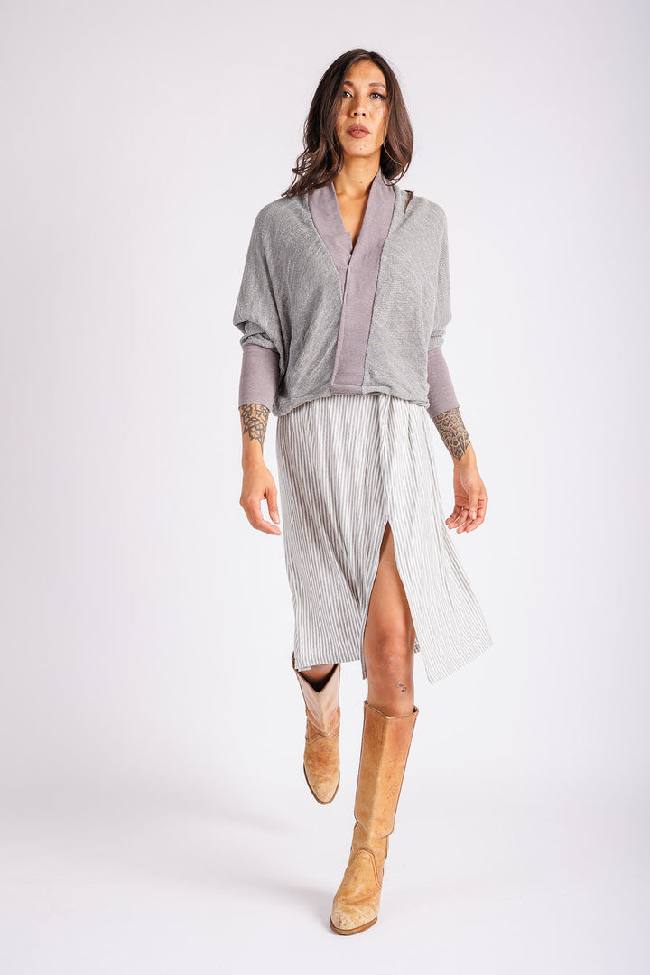 Ely Two Way Top Heather Grey