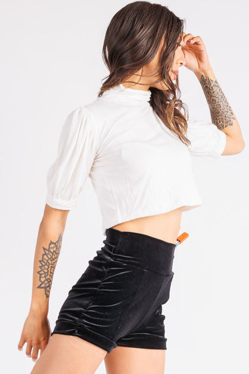 Kimi Puff Sleeve Crop Top