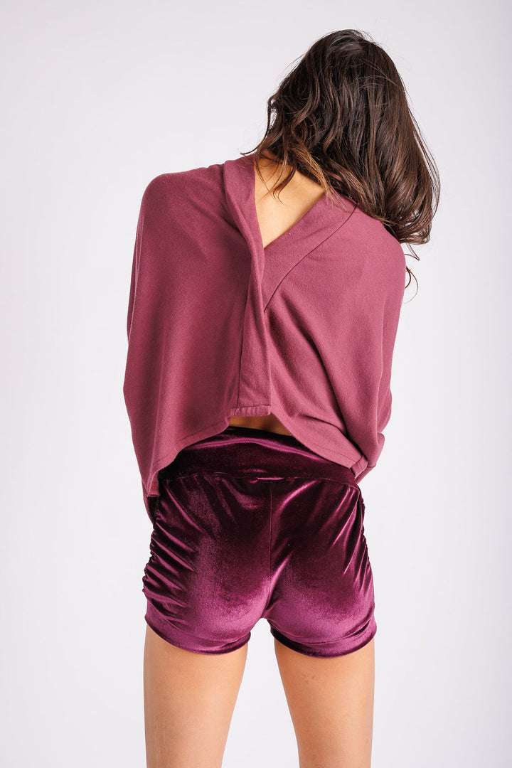 Ely Two Way Top Burgundy
