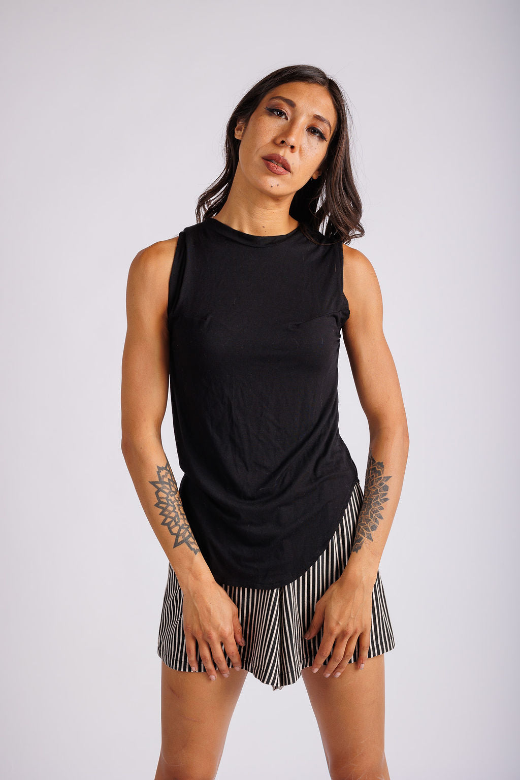 High Neck Sleeveless Top