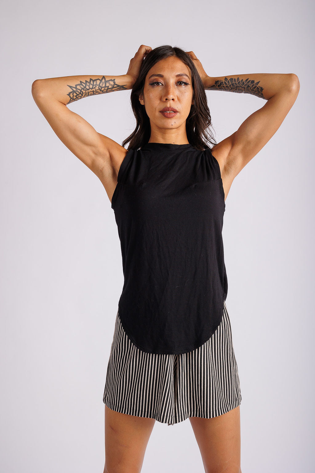High Neck Sleeveless Top