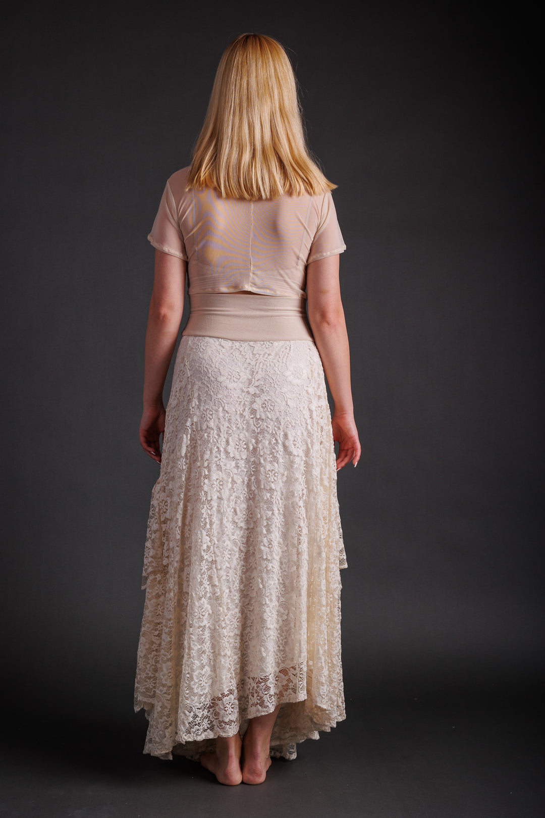 Double Ruffle Wedding Skirt