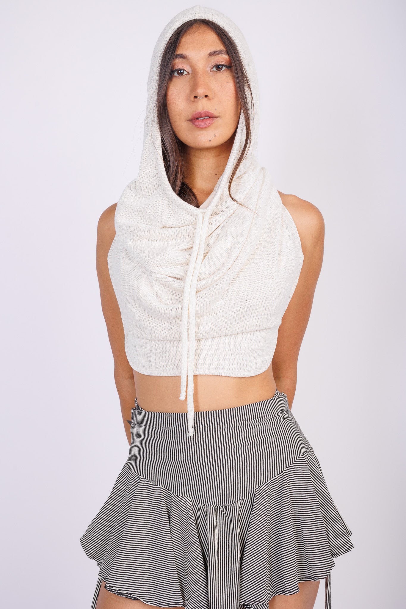 Jersey Stripe Flirt Skirt