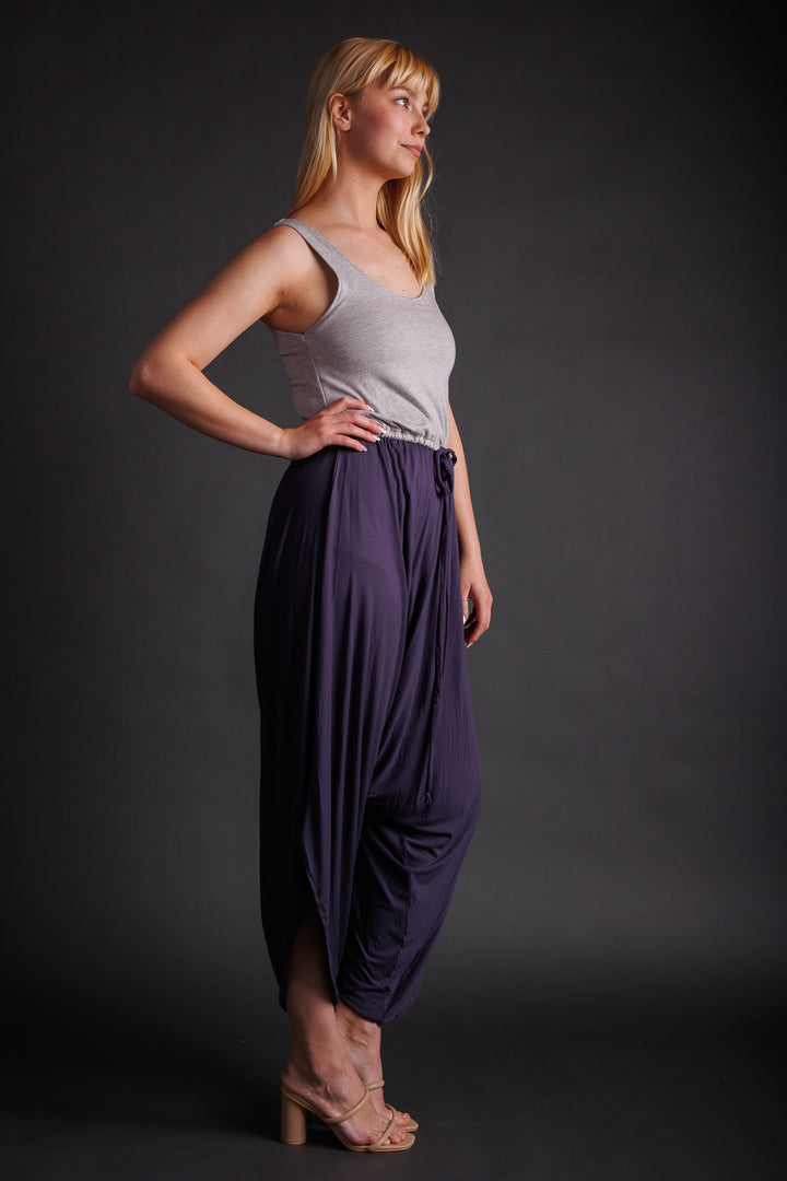 Grey and Blue Tank Jumpsuit