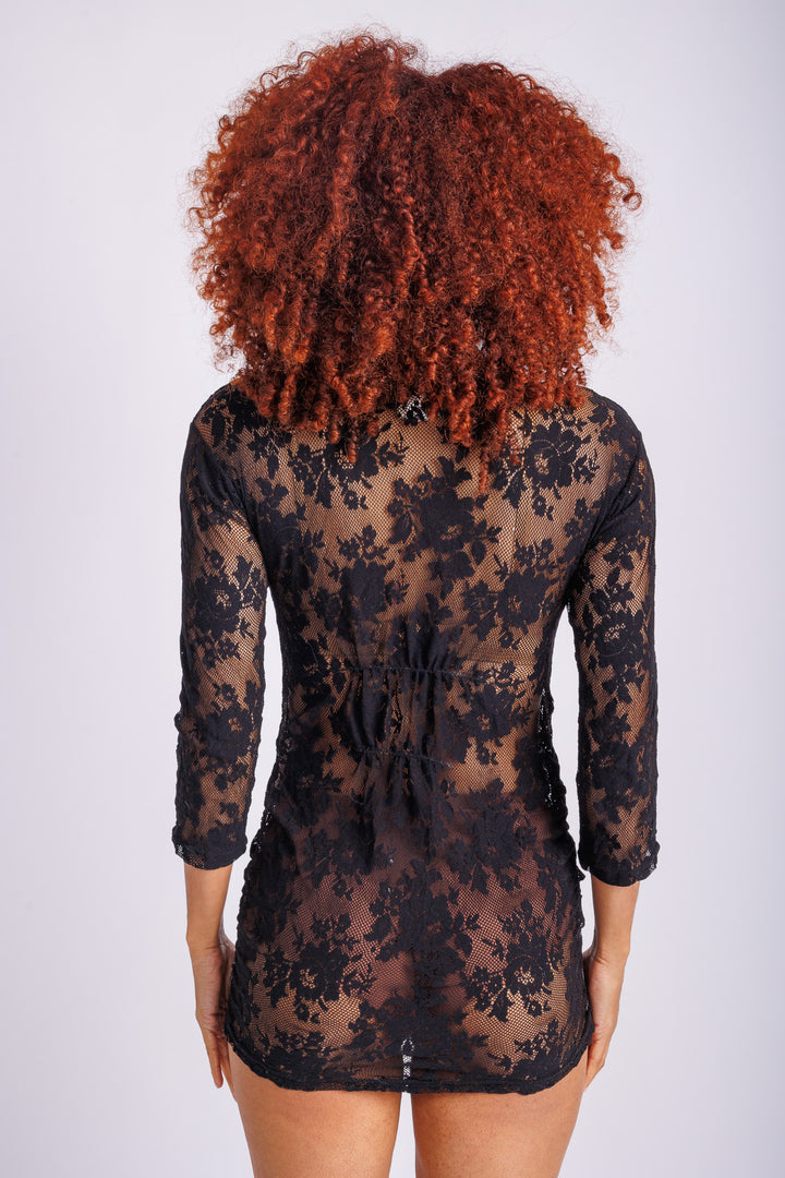Black Mini Lace Dress