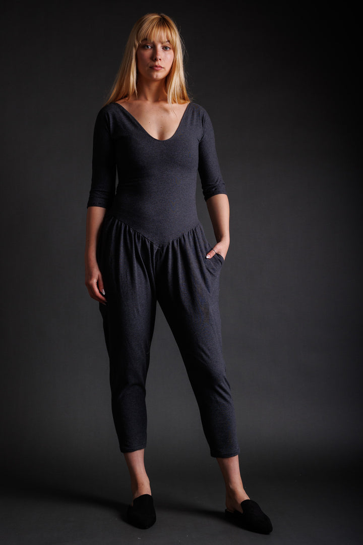 Grey Lycra Casey Onesie