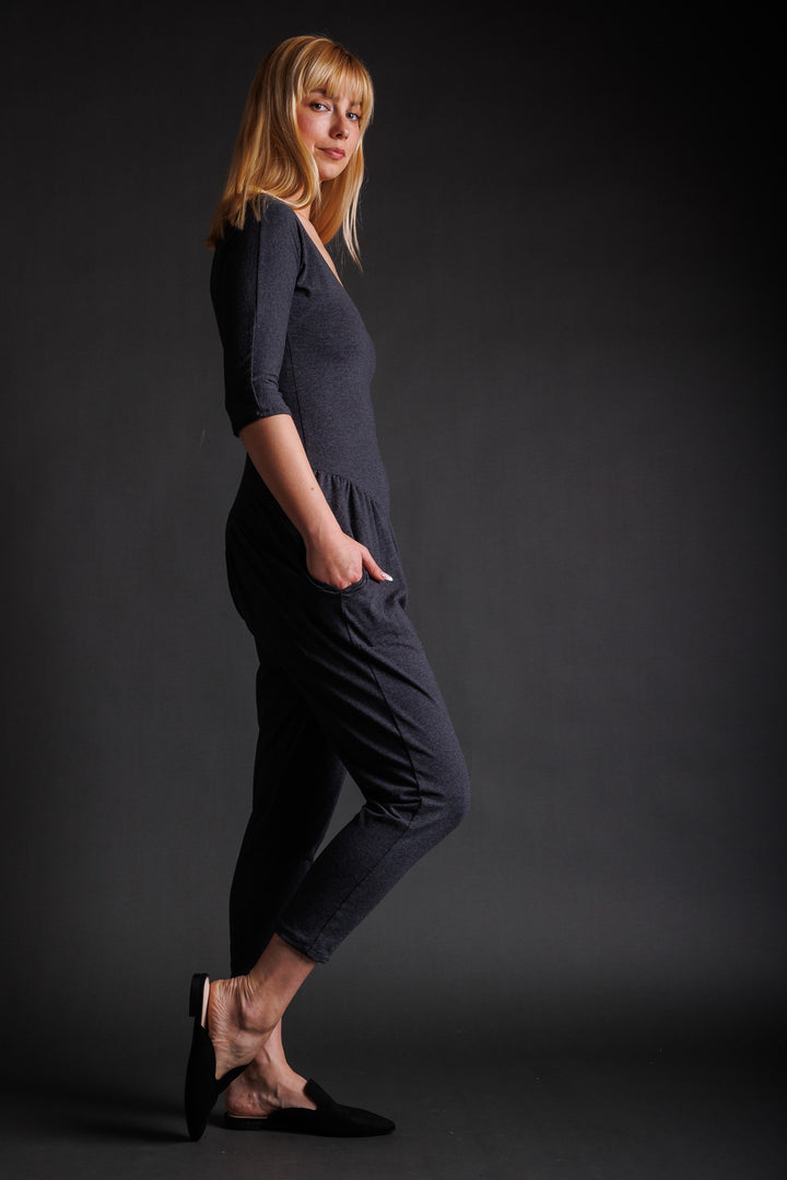Grey Lycra Casey Onesie