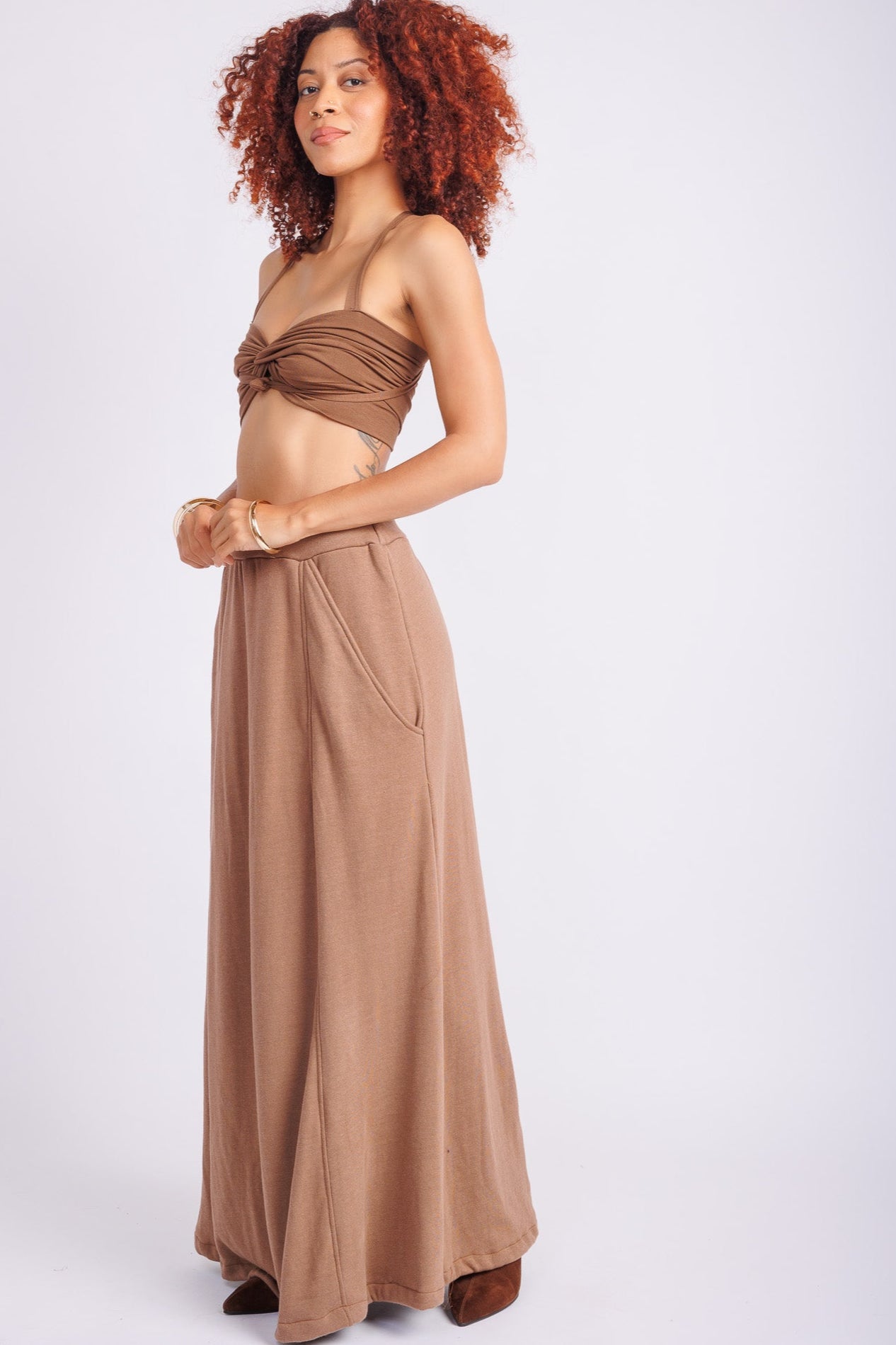 Gaia Skirt Taupe