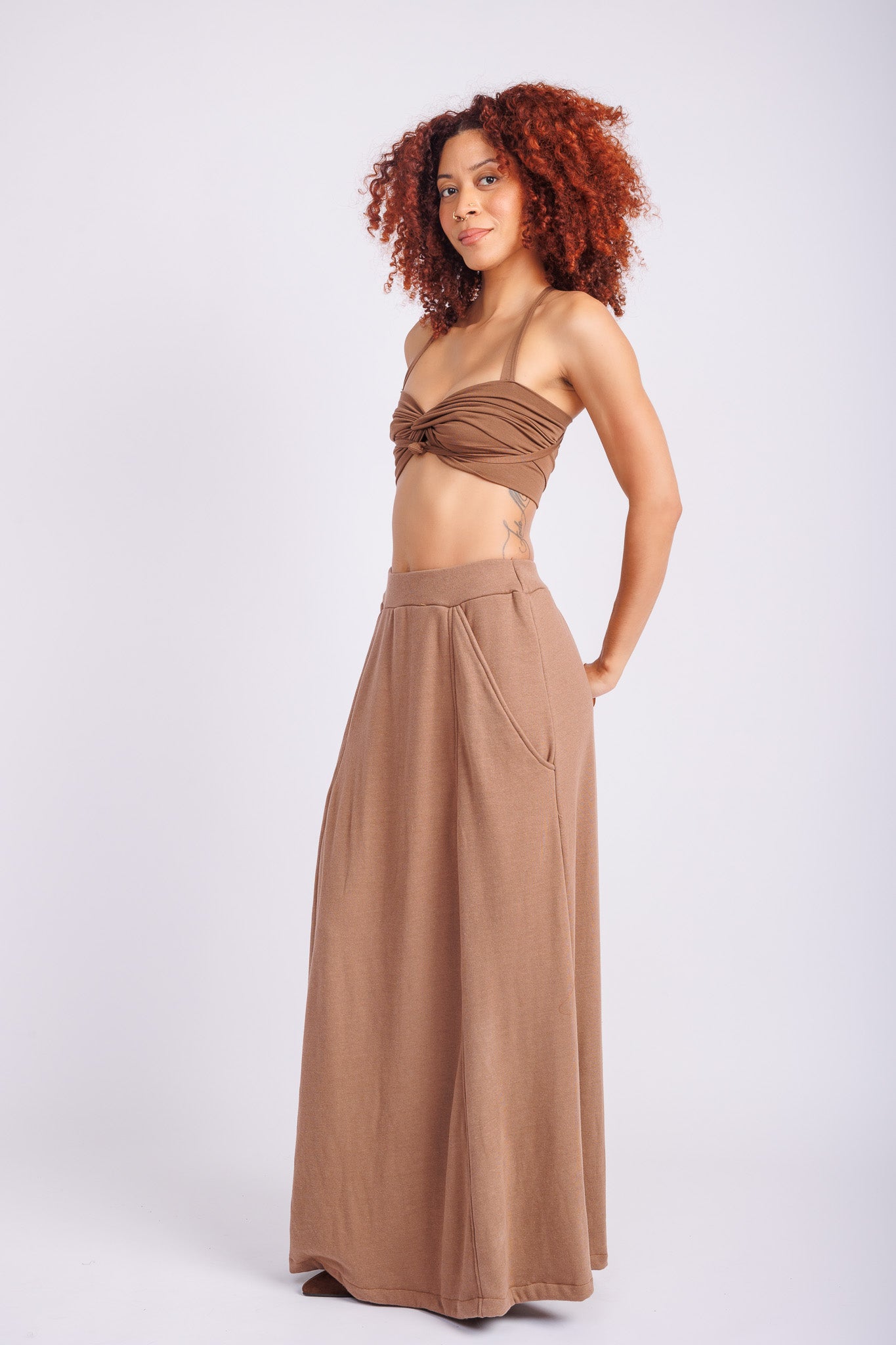 Gaia Skirt Taupe